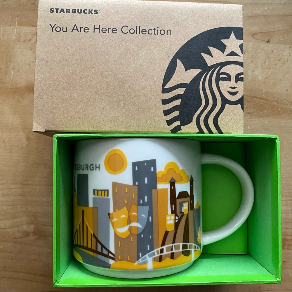 NWT Starbucks Pittsburgh  YAH Collection Mug 14 oz